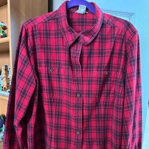 Duluth Trading Women's 2XL Free Swingin' Flannel Shirt